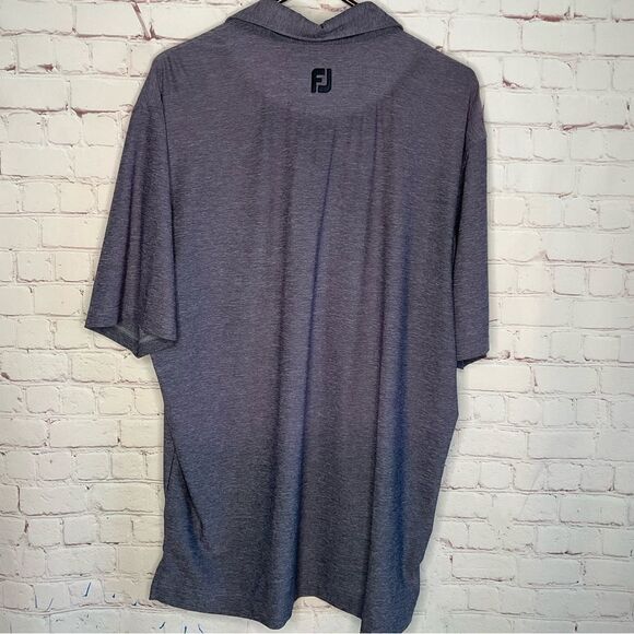 FootJoy FJ Golf Polo Gray Shirt Mens Short Sleeve Athletic Fit Size Large. - Picture 5 of 8